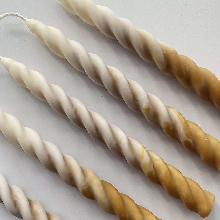 VEGAN TWIRL CANDLESTICKS | SET OF TWO