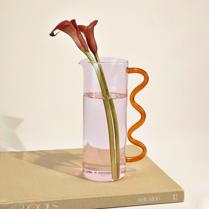 WAVE GLASS PITCHER