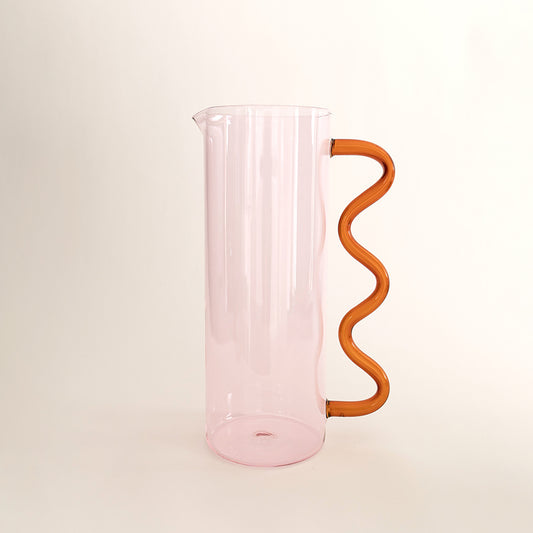 WAVE GLASS PITCHER