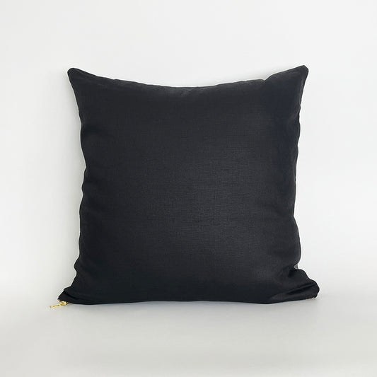 PILAR ACCENT PILLOW | VEGAN CACTUS LEATHER | Black