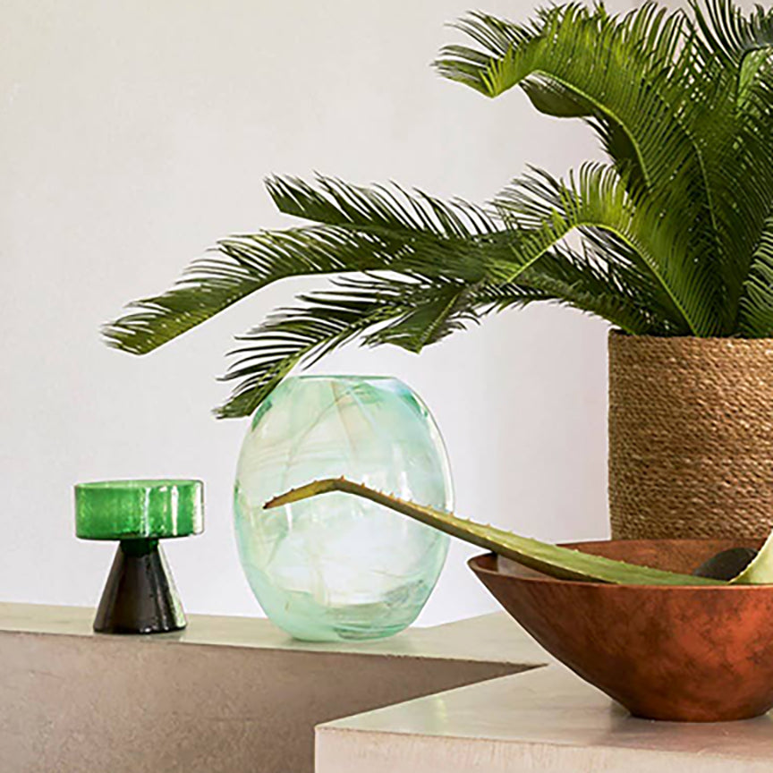 CODY CANDLE HOLDER | RECYCLED GLASS