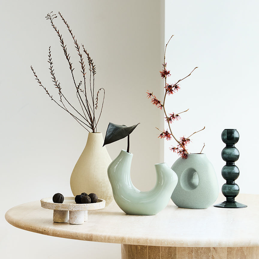 POLLINI CANDLE HOLDER | RECYCLED GLASS