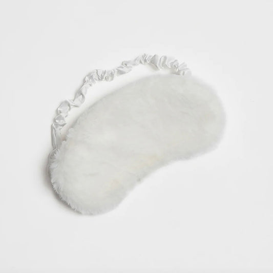 NAYA EYE MASK | VEGAN FAUX FUR | Ivory