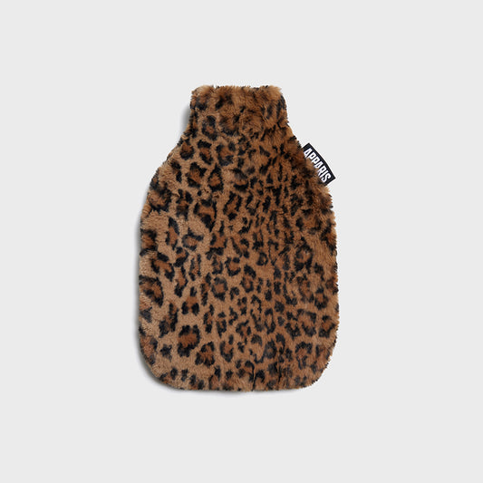 MEENA HOT WATER BOTTLE | VEGAN FAUX FUR | Leopard