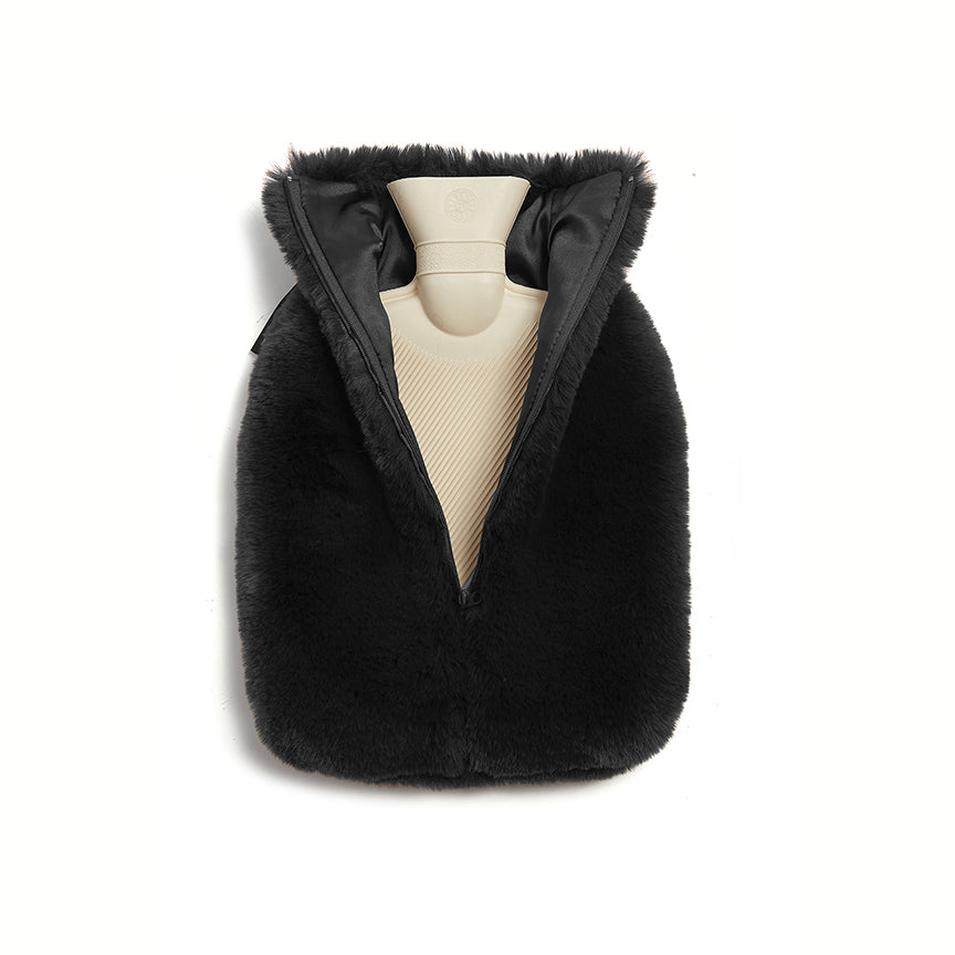 MEENA HOT WATER BOTTLE | VEGAN FAUX FUR | Leopard