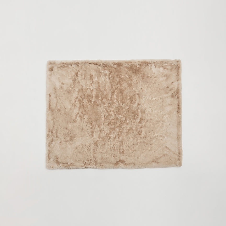 JUMBO SHILOH THROW BLANKET | VEGAN FAUX FUR | Latte