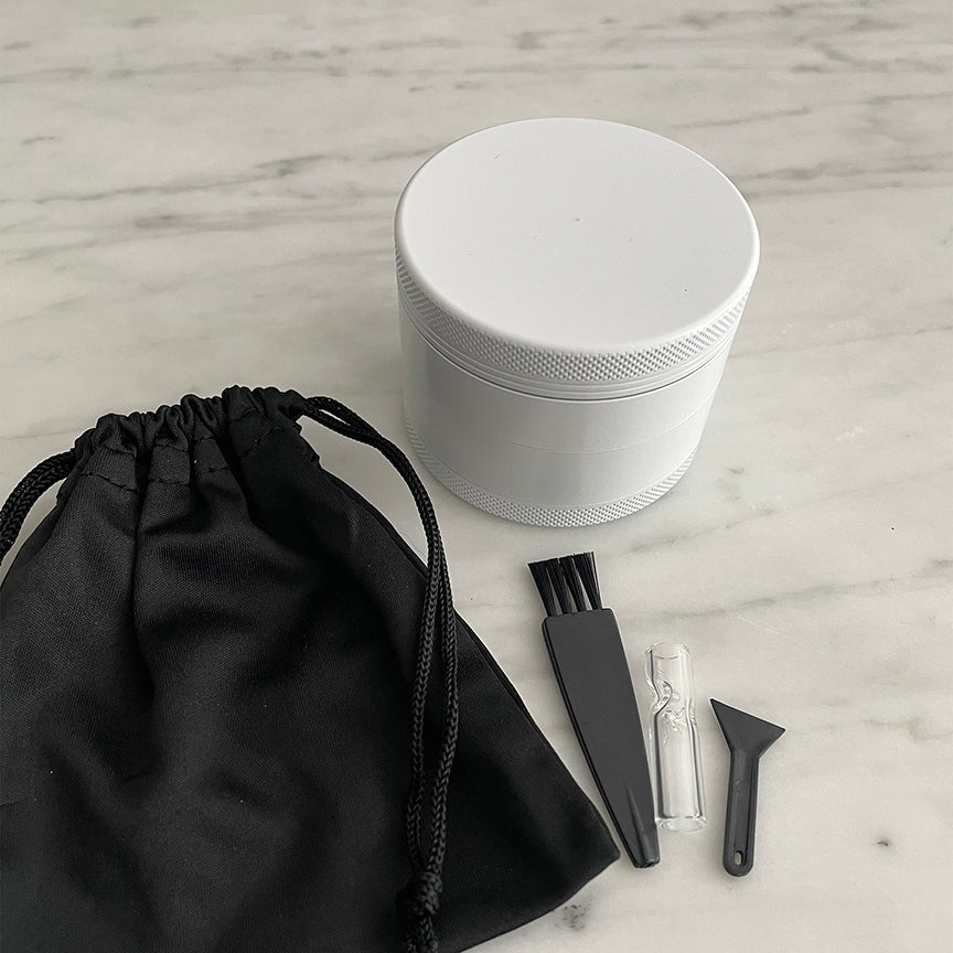 CERAMIC 4-PIECE HERB GRINDER | White