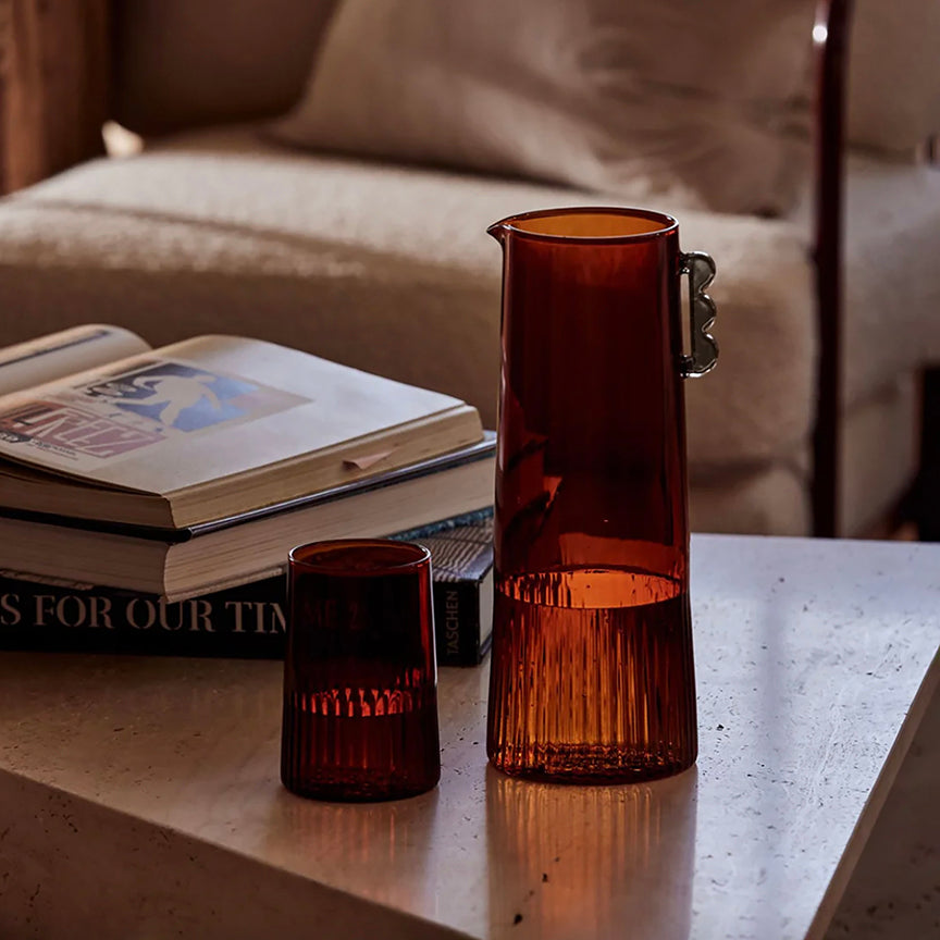 KAIROS WATER GLASS | SET OF TWO | Dark Amber