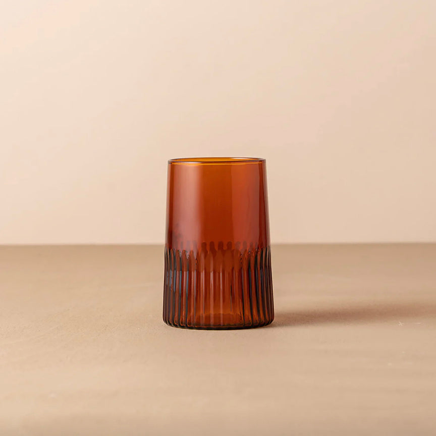 KAIROS WATER GLASS | SET OF TWO | Dark Amber