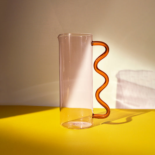 WAVE GLASS PITCHER
