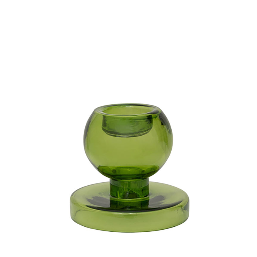 BOTH SIDES CANDLE HOLDER | RECYCLED GLASS