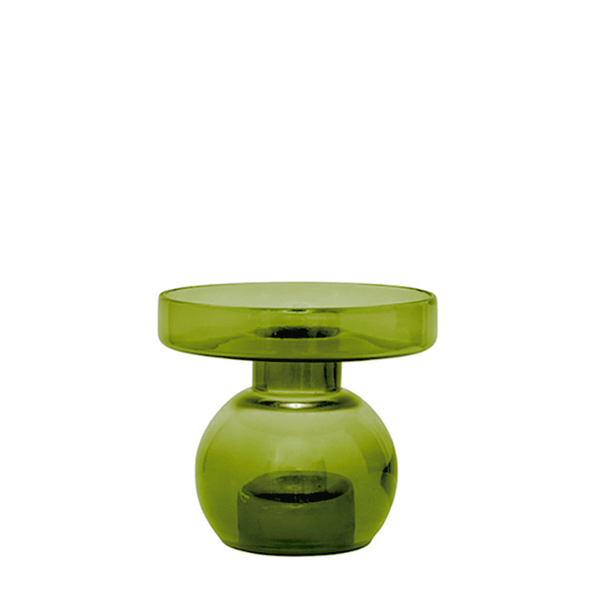 BOTH SIDES CANDLE HOLDER | RECYCLED GLASS